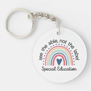 Speciaal onderwijsleraar Shirt, Sped Teacher Sleutelhanger