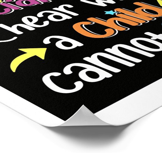 Speciaal onderwijsleraar Speciaal Onderwijs Poster (Hoek)