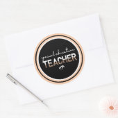 Speciaal onderwijsleraar SPED Ronde Sticker (Envelop)