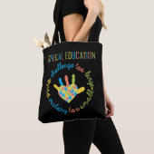 Speciaal onderwijzend leraar Autisme - bewustzijn Tote Bag (Dichtbij)