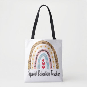 Speciaal onderwijzend leraar regenboogluipaard - S Tote Bag