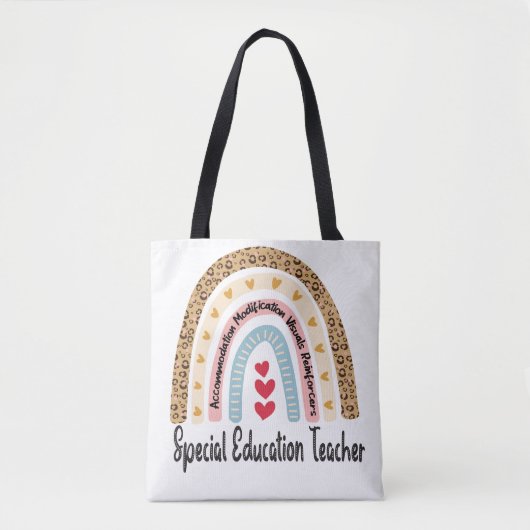 Speciaal onderwijzend leraar regenboogluipaard - S Tote Bag (Voorkant)