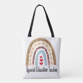 Speciaal onderwijzend leraar regenboogluipaard - S Tote Bag (Achterkant)