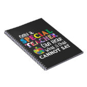 Speciaal onderwijzend leraar speciale Kinderen Notitieboek (Rechterzijde)