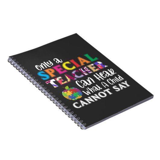 Speciaal onderwijzend leraar speciale Kinderen Notitieboek (Rechterzijde)