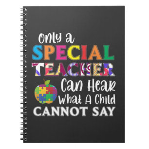 Speciaal onderwijzend leraar speciale Kinderen Notitieboek