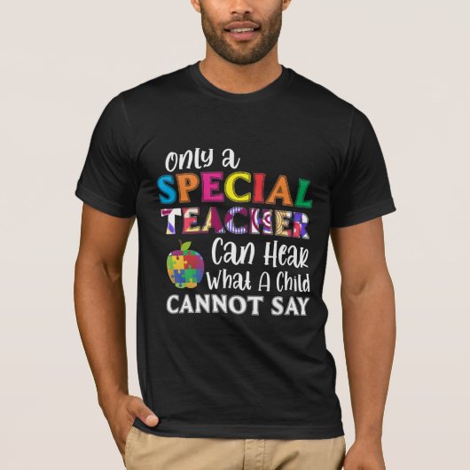 Speciaal onderwijzend leraar speciale Kinderen T-shirt (Voorkant)
