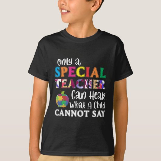 Speciaal onderwijzend leraar speciale Kinderen T-shirt (Voorkant)