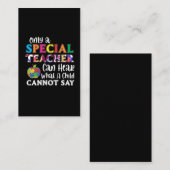 Speciaal onderwijzend leraar speciale Kinderen Visitekaartje (Voorkant / Achterkant)