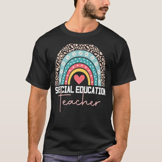 Speciaal onderwijzend leraar Sped Ed SPED Leopard  T-shirt (Voorkant)