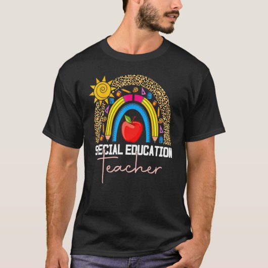 Speciaal onderwijzend leraar Sped Ed SPED Leopard T-shirt (Voorkant)