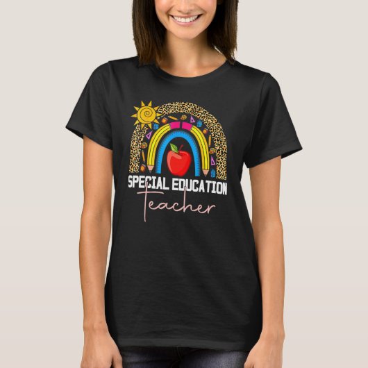 Speciaal onderwijzend leraar Sped Ed SPED Leopard T-shirt (Voorkant)