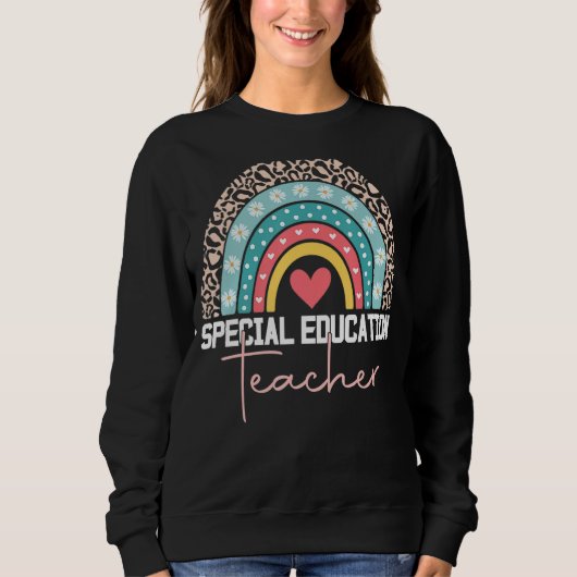 Speciaal onderwijzend leraar Sped Ed SPED Leopard  Trui (Voorkant)