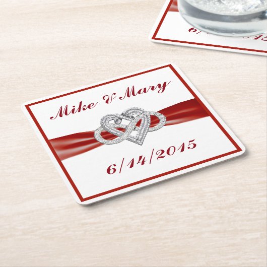 Speciaal Onderzetter voor rood oneinigheids-hartpa (Schuin)