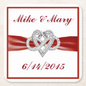 Speciaal Onderzetter voor rood oneinigheids-hartpa (Voorkant)