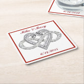 Speciaal Onderzetter voor rood oneinigheids-hartpa (Schuin)