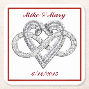 Speciaal Onderzetter voor rood oneinigheids-hartpa