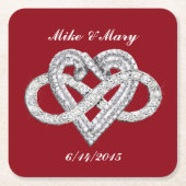 Speciaal Onderzetter voor rood oneinigheids-hartpa (Voorkant)