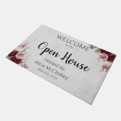 Speciaal onroerend goed Agent Open House Floral Deurmat (Schuin)