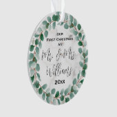 Speciaal ons eerste kersthuwelijk Ornament (voorkant)