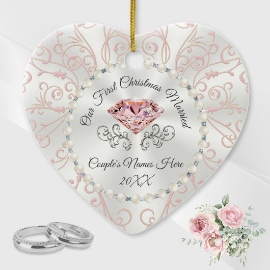 Speciaal ons eerste kersthuwelijk Ornament