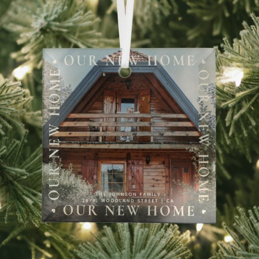 Speciaal 'Ons nieuwe startpunt' Moderne foto Glas Ornament (Insitu)