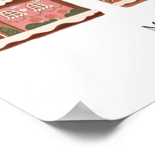 Speciaal ontbijtkoeken voor kerstfeestdagen poster (Hoek)