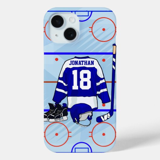 Speciaal ontwerp Ice Hockey Case-Mate iPhone Case (Achterkant)