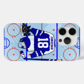 Speciaal ontwerp Ice Hockey Case-Mate iPhone Case (Achterkant (horizontaal))