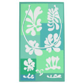 Speciaal ontwerp van Abstracte vormen in groen | Klein Cadeauzakje (Achterkant)