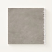 Speciaal ontwerp van bruin paard notitieboek (Achterkant)