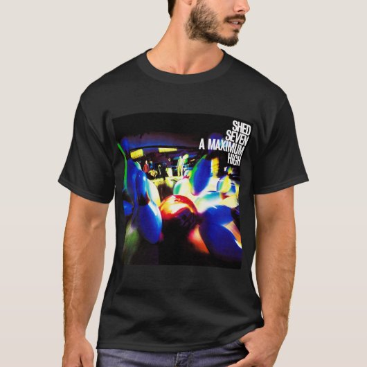 Speciaal ontwerp van collectie Shed Seven band pop T-shirt (Voorkant)