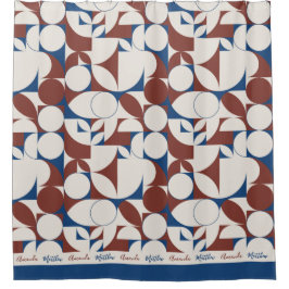 Speciaal ontwerp van de Abstracte marinemacht Douchegordijn