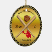Speciaal ontwerp van de Baseball Champions League Keramisch Ornament (Rechts)