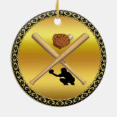 Speciaal ontwerp van de Baseball Champions League Keramisch Ornament (Achterkant)