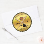 Speciaal ontwerp van de Baseball Champions League Ronde Sticker (Envelop)