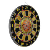 Speciaal ontwerp van de Basketball Champions Leagu Dartbord (Voorkant Links)
