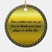 Speciaal ontwerp van de Basketball Champions Leagu Keramisch Ornament (Achterkant)