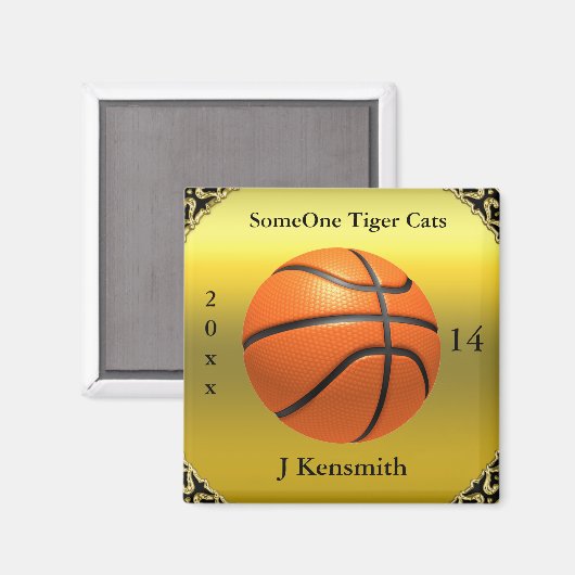 Speciaal ontwerp van de Basketball Champions Leagu Magneet (Voorkant / Achterkant)