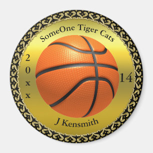 Speciaal ontwerp van de Basketball Champions Leagu Magneet