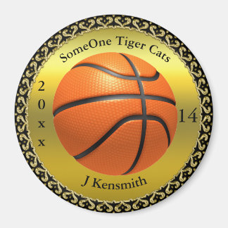 Speciaal ontwerp van de Basketball Champions Leagu Magneet