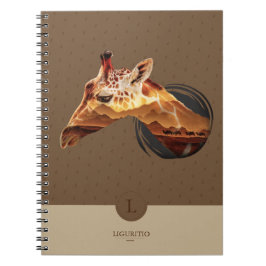 Speciaal ontwerp van de Giraffe van de woestijn. Notitieboek