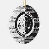 Speciaal ontwerp van de muziekscore keramisch ornament (Rechts)