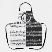 Speciaal ontwerp van de muziekscore schort (Voorkant)