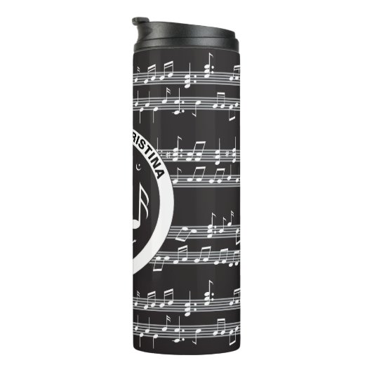 Speciaal ontwerp van de muziekscore thermosbeker (Geroteerd rechts)