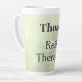 Speciaal ontwerp van de Reiki Therapist-vonk Latte Mok (Linkerhoek)