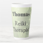 Speciaal ontwerp van de Reiki Therapist-vonk Latte Mok (Voorkant)