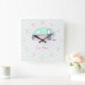 Speciaal ontwerp van de Retro Caravan Vierkante Klok (Huis)