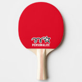 Speciaal ontwerp van de schietster pingelt pongped tafeltennisbatje (Voorkant)