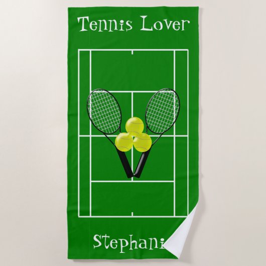 Speciaal ontwerp van de tennis strandlaken (Voorkant)